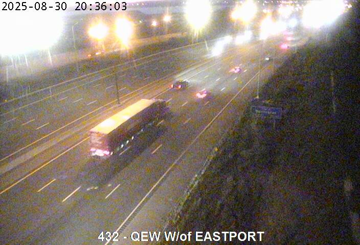 QEW near Eastport Dr