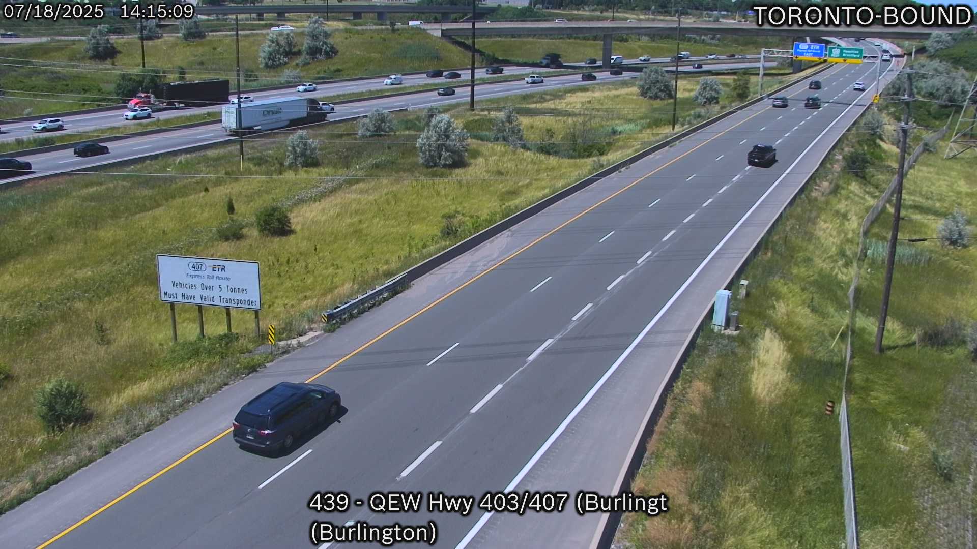 Traffic Cam QEW near Highway 403 (Burlington)