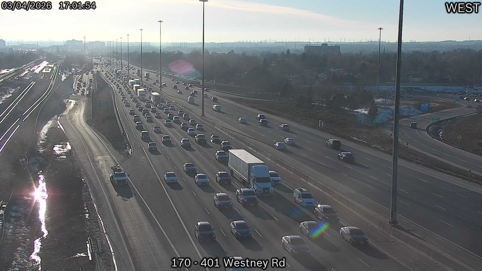 Traffic Cam Highway 401 near Westney Road