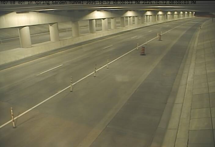 Traffic Cam 401 in Spring Garden Tunnel East Portal