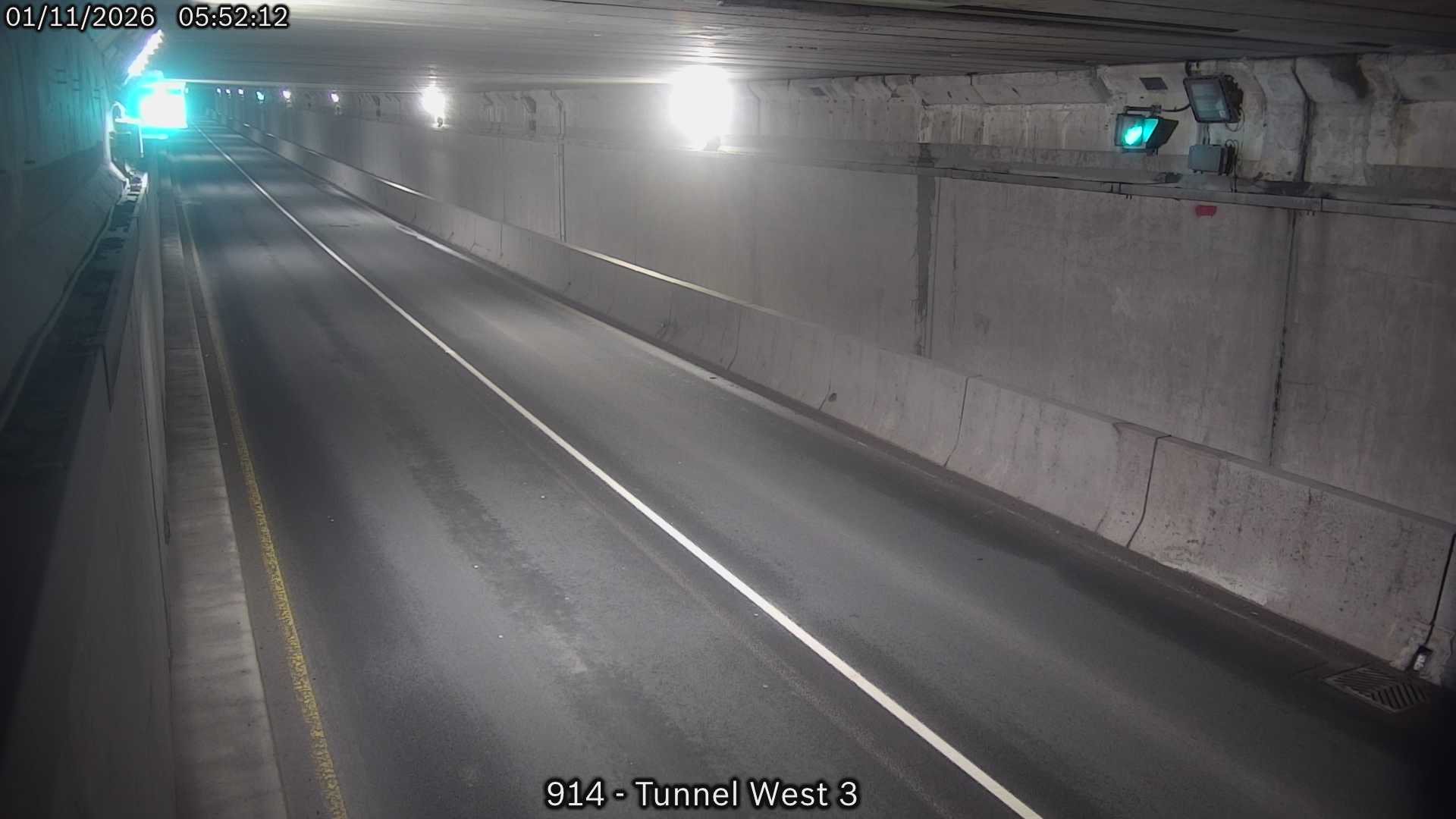 Westbound Thorold Tunnel near west of the Welland Canal Traffic Cam
