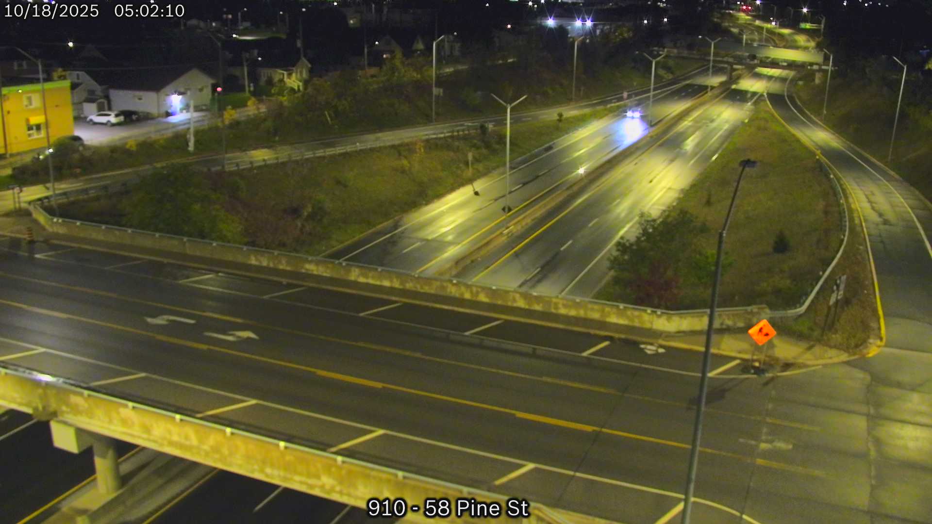 Traffic Cam Eastbound Thorold Tunnel near west of entrance