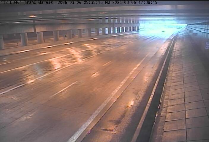 Traffic Cam 401 in Grand Marais Tunnel East Portal
