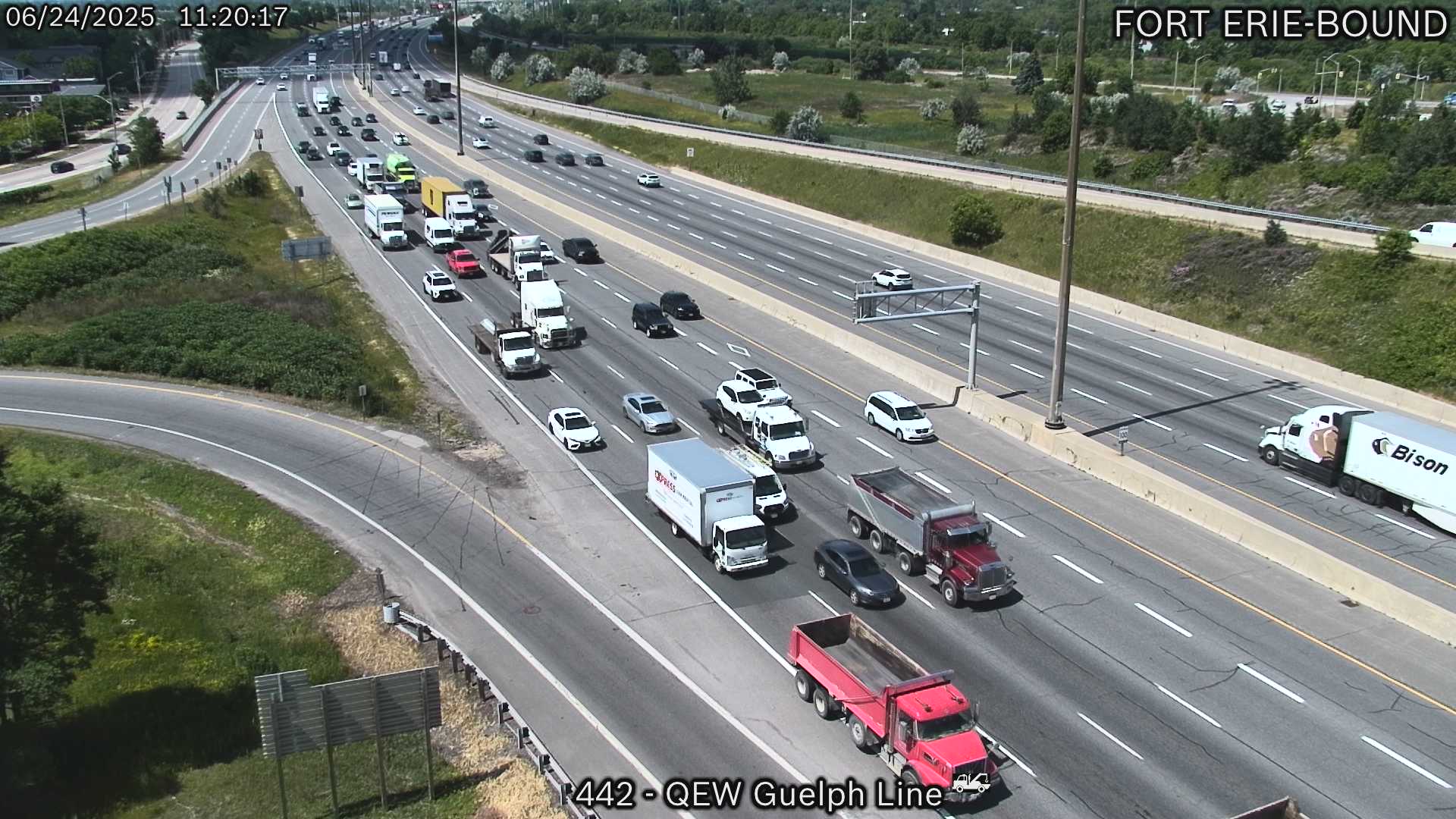 Traffic Cam QEW near Guelph Line