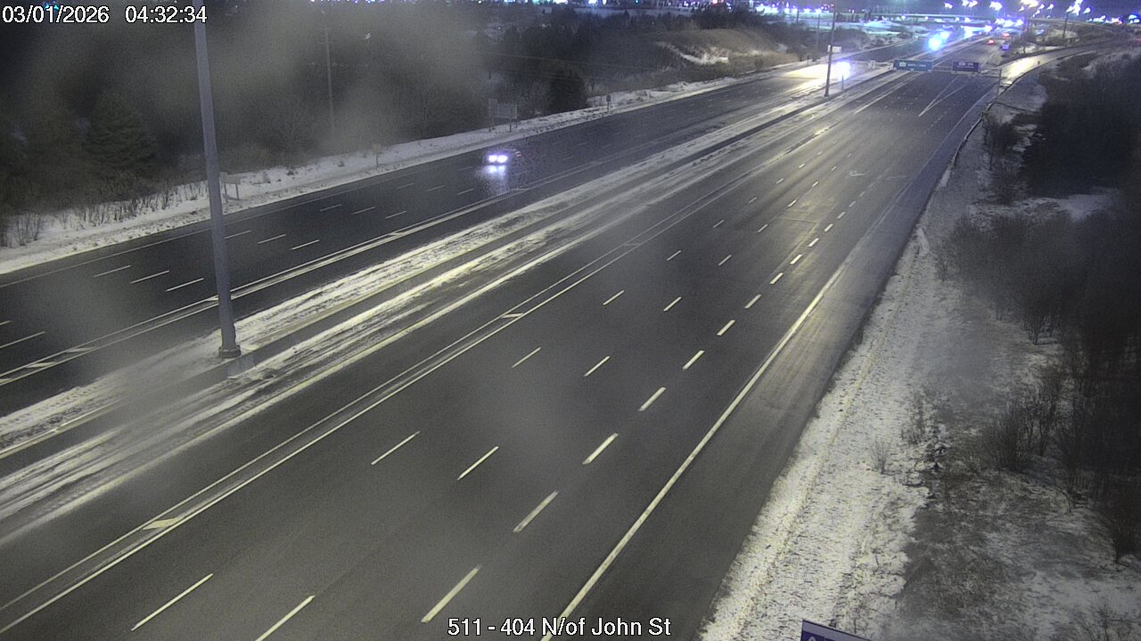 Traffic Cam Highway 404 North of John Street
