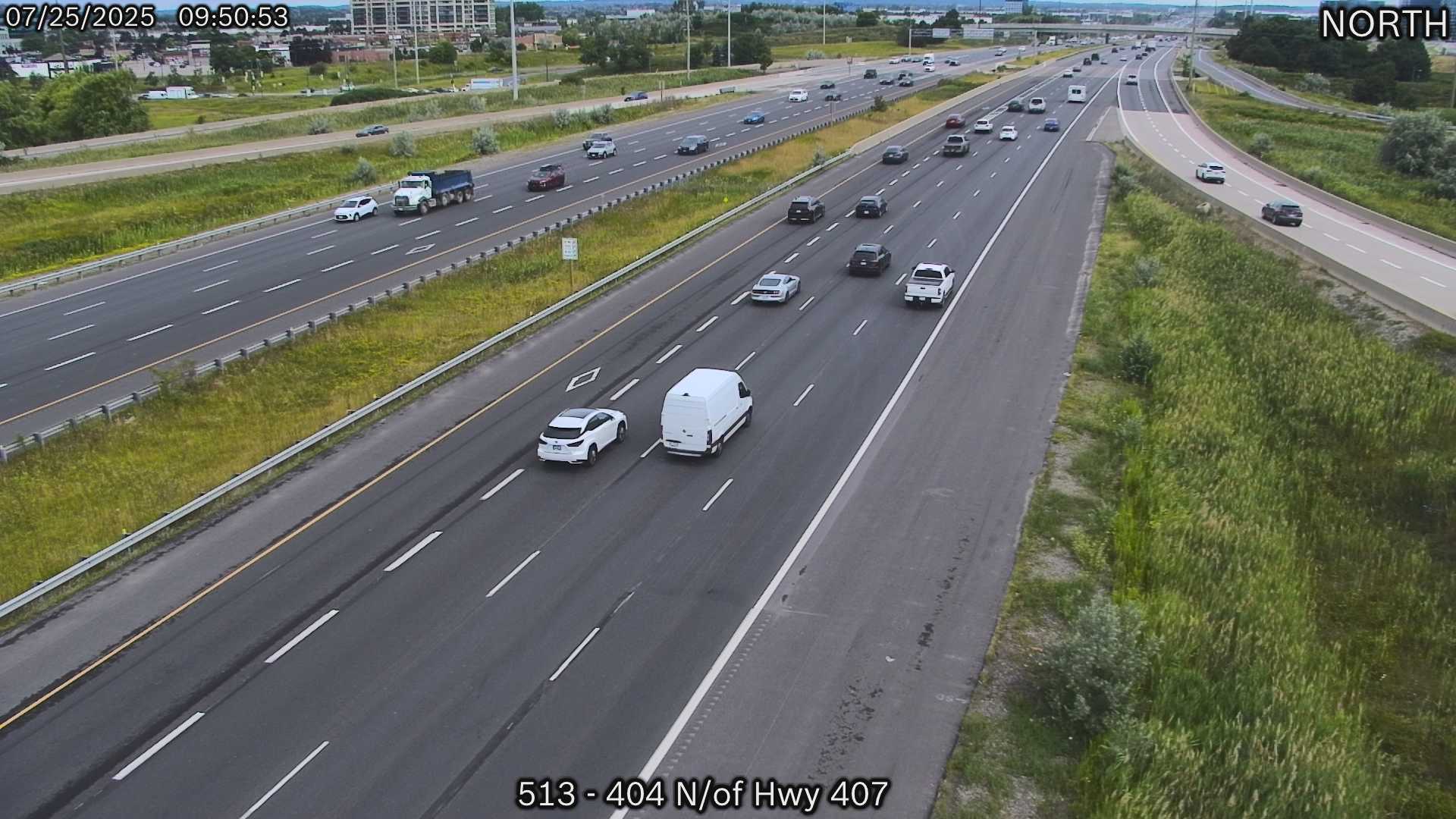 Traffic Cam Highway 404 South of Highway 7