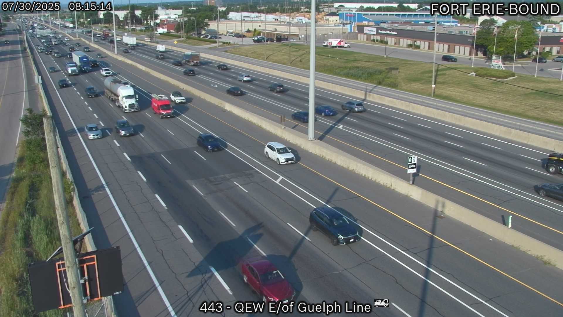 Traffic Camera of QEW between Guelph Line and Walkers Line