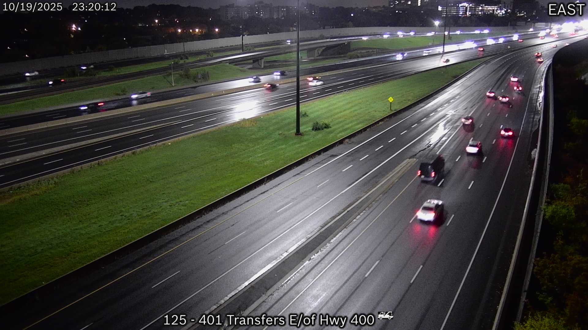 Webcam of Highway 401 near Dufferin Street courtesy of the MTO