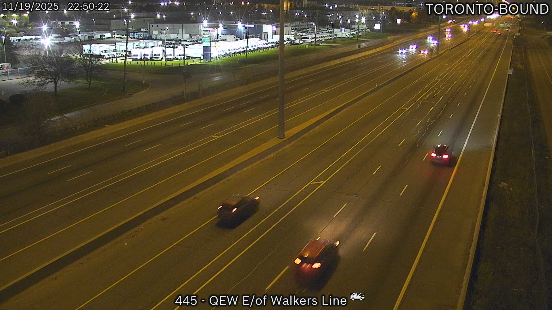 QEW between Walkers Line and Appleby Line