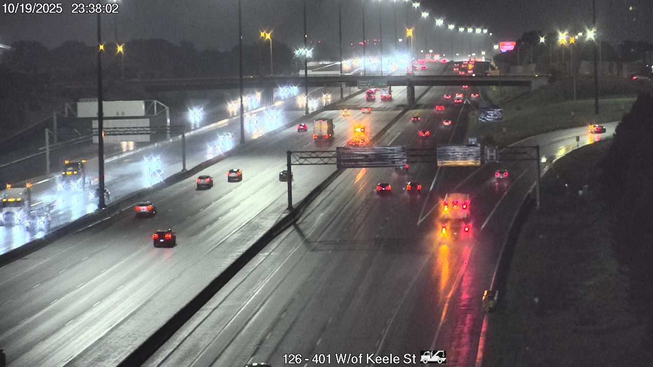 Webcam of South side of Highway 401 near Caledonia Road courtesy of the MTO