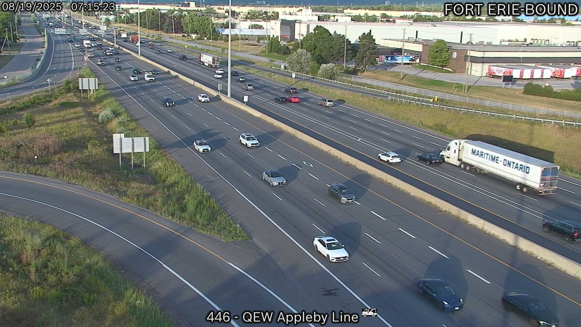 Traffic Cam QEW near Appleby Line