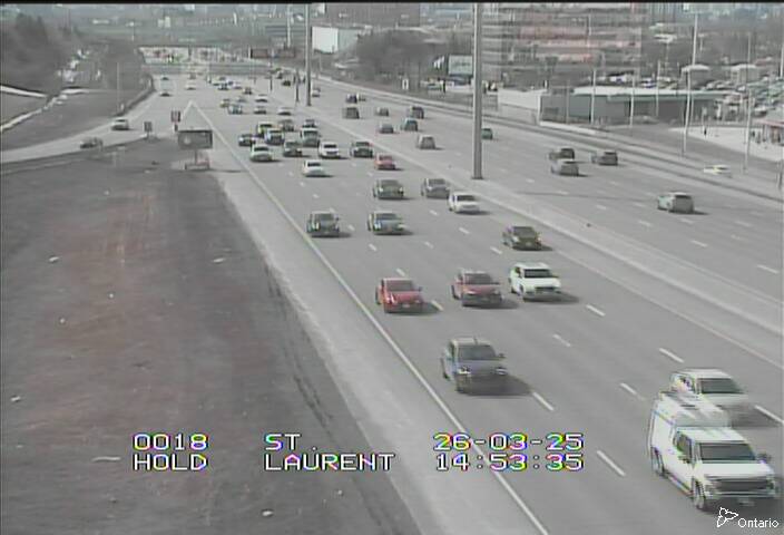 Traffic Cam HWY 417 NEAR ST. LAURENT BLVD.