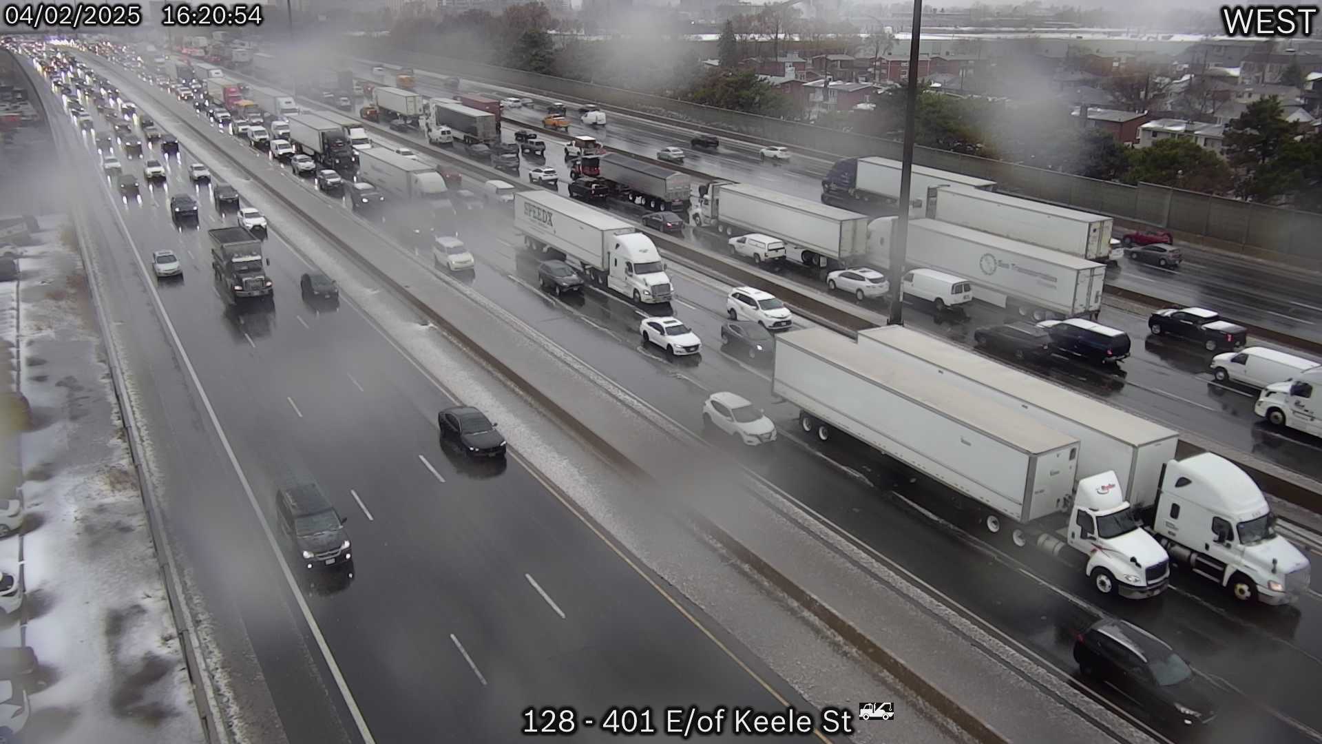 Highway 401 East Of Keele Street Live Traffic Camera   Loc19  2