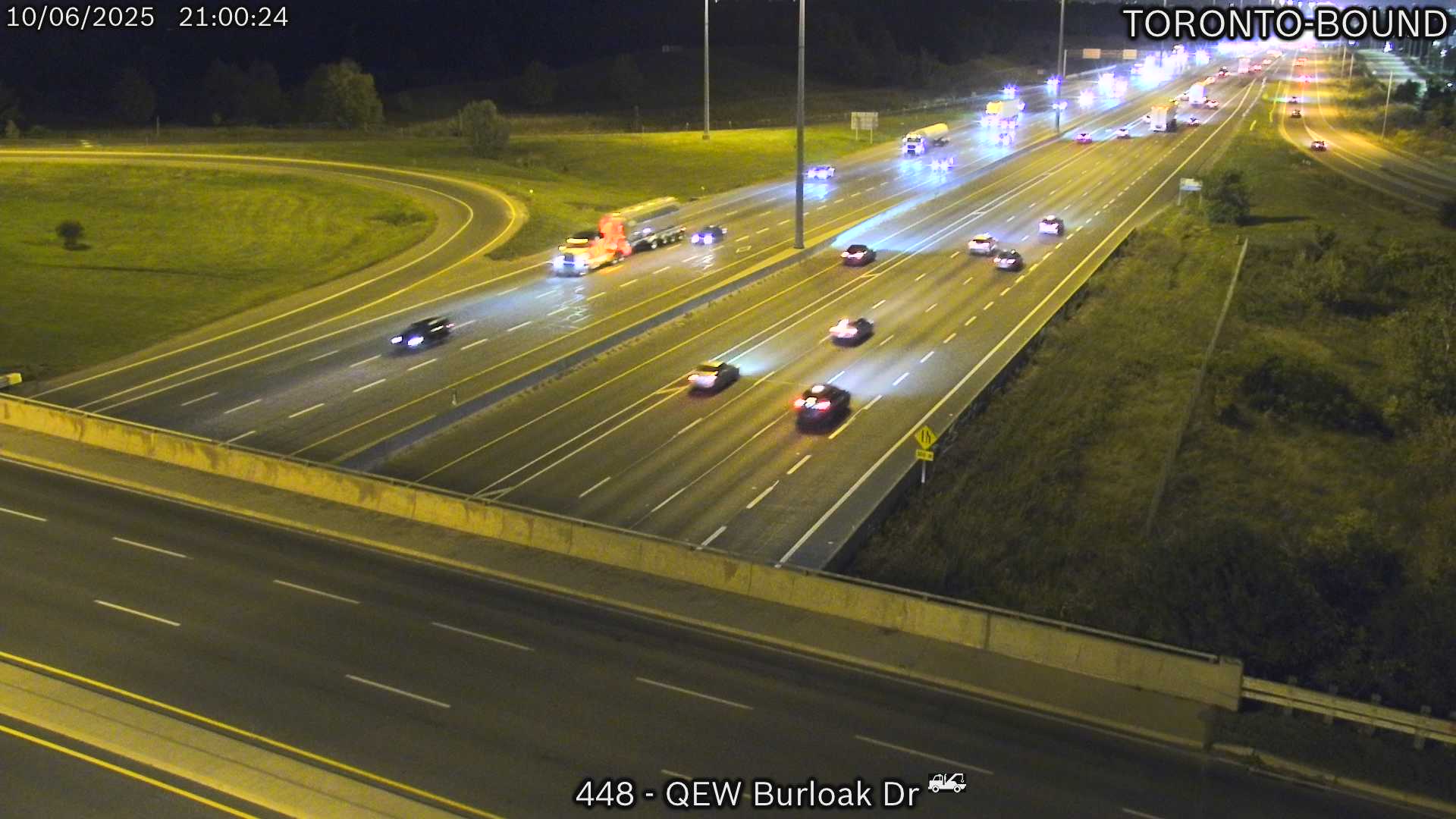 Traffic Cam QEW near Burloak Drive