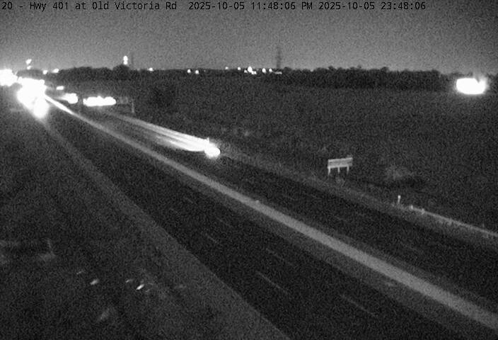 Traffic Cam Highway 401 near Old Victoria Road South