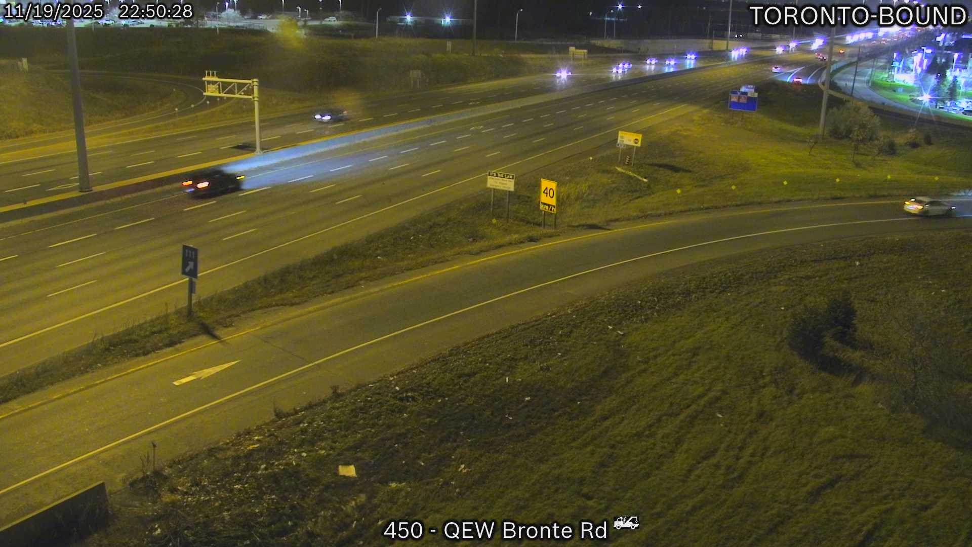 QEW near Bronte Road