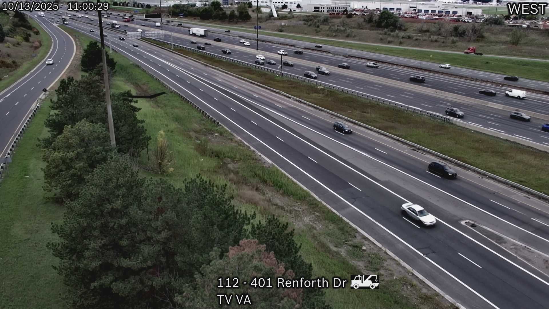 Highway 401 near Carlingview for MORE 401 cameras from Hwy 427 to Hwy 400 CLICK HERE!