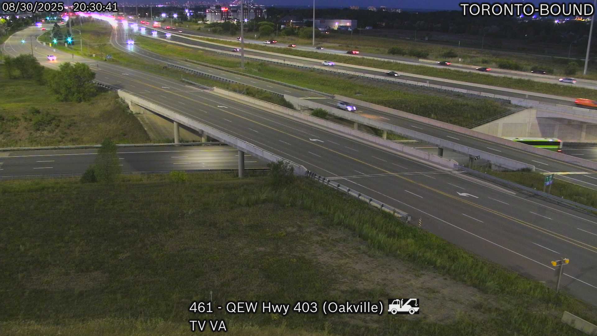 Traffic Cam QEW near Highway 403 (Oakville)