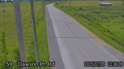 Traffic Camera of Wolfe Island Ferry - Dawson's Point Approach Road 2