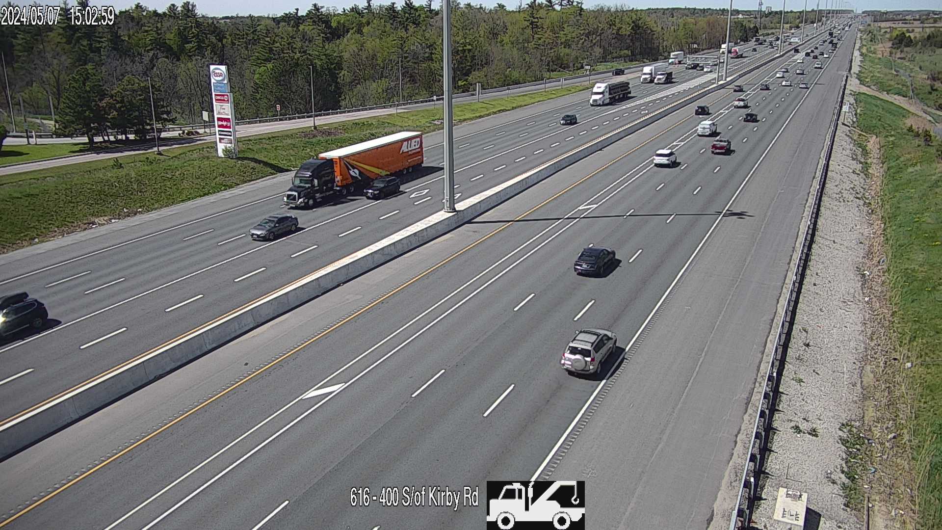Live Highway 400 South from Barrie to Highway 401 for MORE CAMERAS - CLICK HERE!