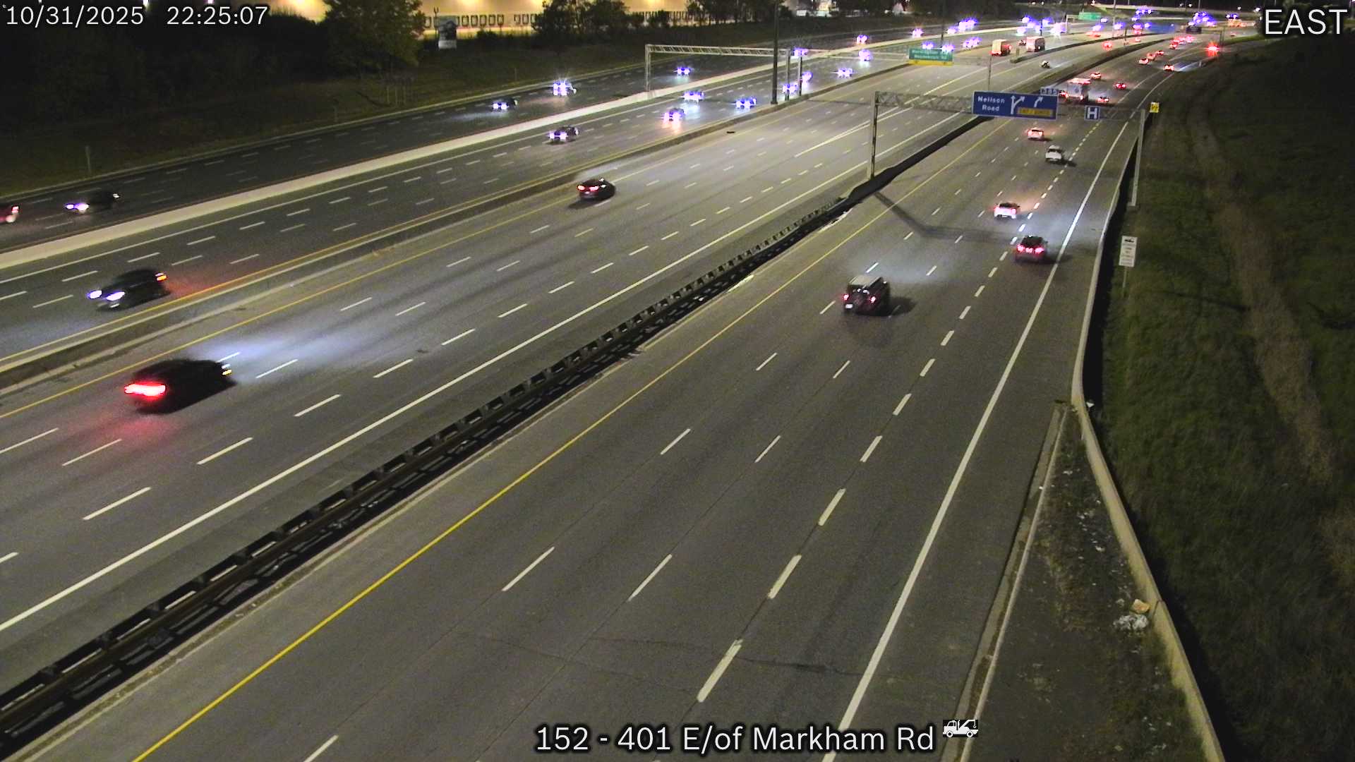 Traffic Cam Highway 401 east of Markham Road