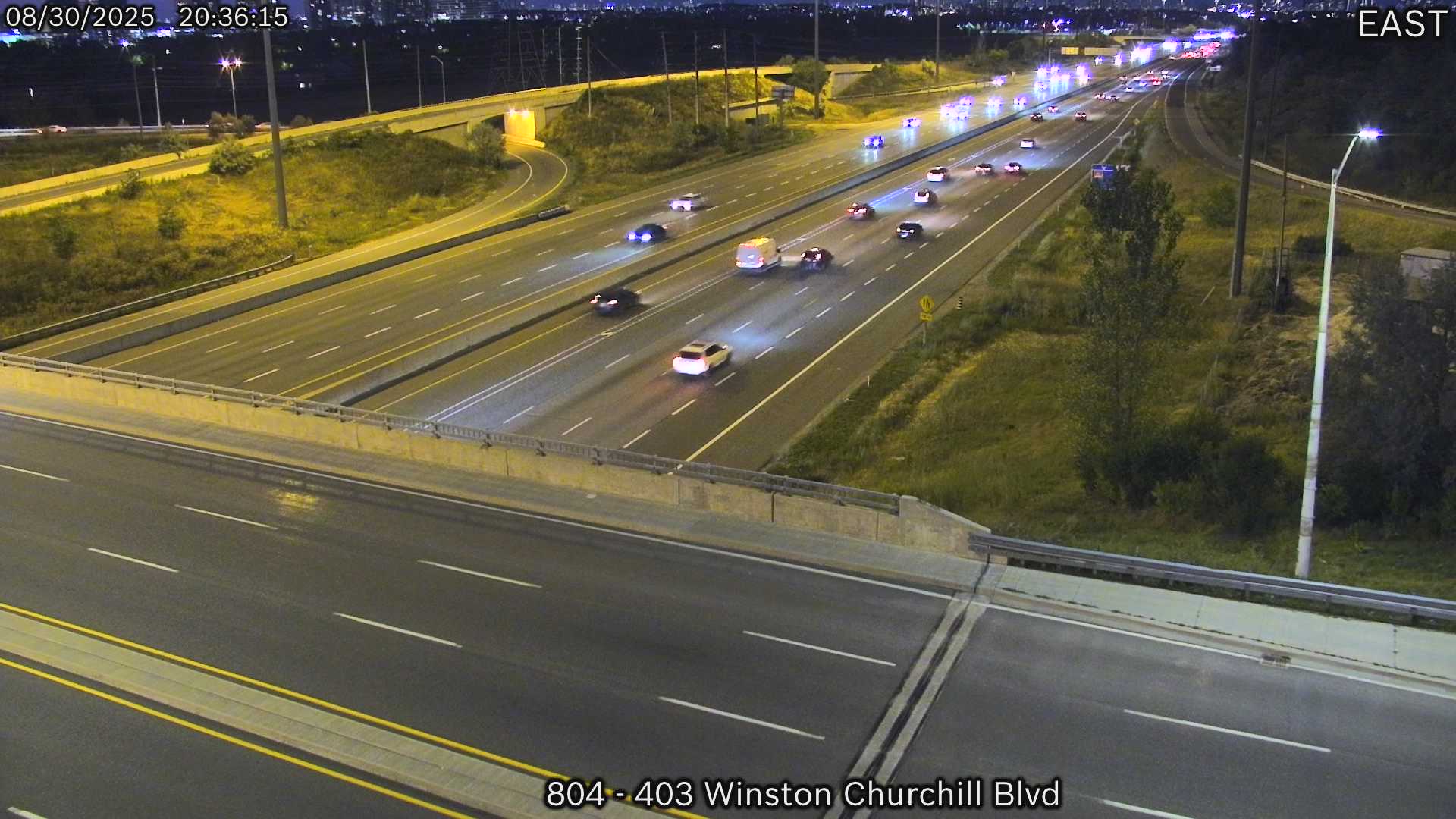 Traffic Cam Highway 403 near Winston Churchill Boulevard