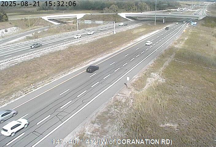Traffic Cam 407 / 412 (West of Coranation Road)