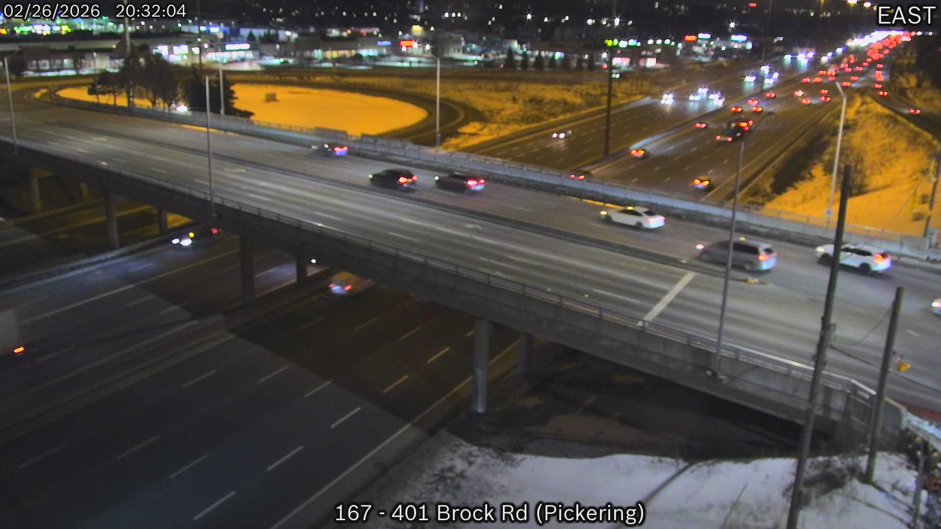Traffic Cam Highway 401 near Brock Road