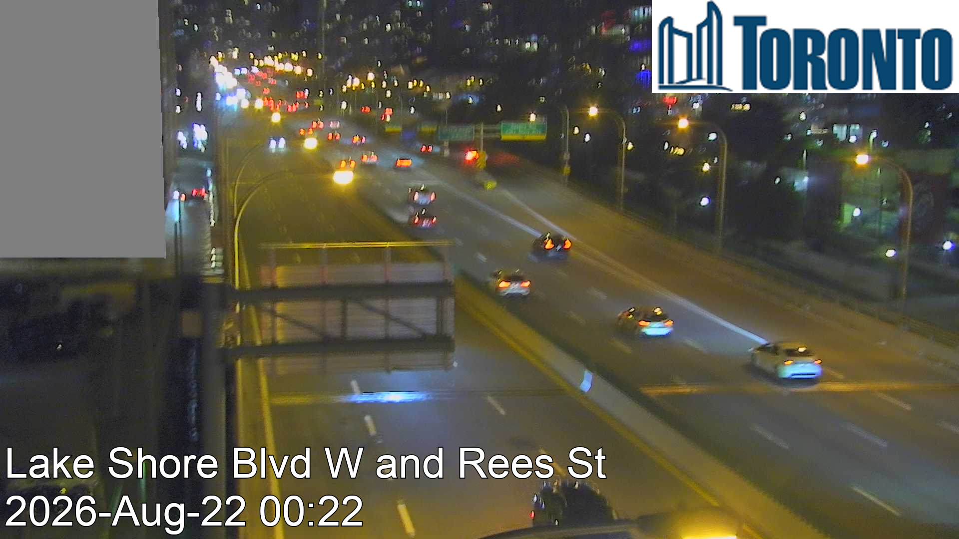 Traffic Cam Gardiner Expwy near Rees St