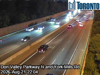 Traffic Cam Don Valley Parkway near Brookbanks Dr