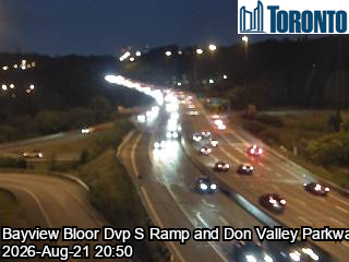 Traffic Cam Don Valley Parkway near Bloor St